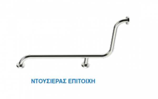 <label itemprop='name'>Λαβή γωνιακή Ø 32mm Inox S.S. 304 satin Διαστάσεις 80χ40/Η 12εκ</label>